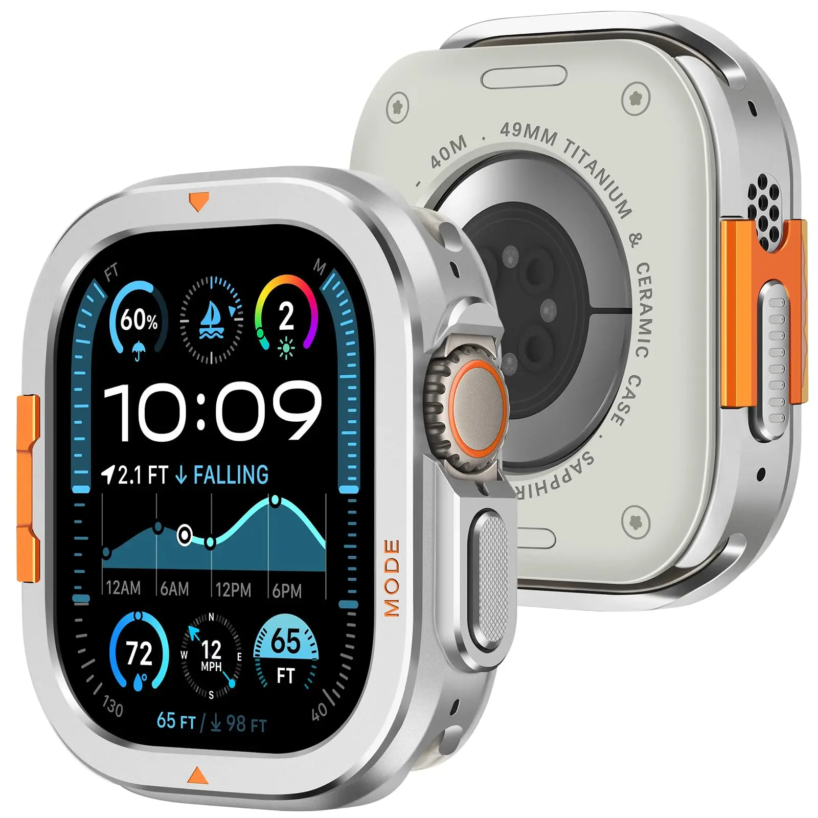 Premium Aluminum Metal Watch Protector Case - Elegant Hard Bumper Frame