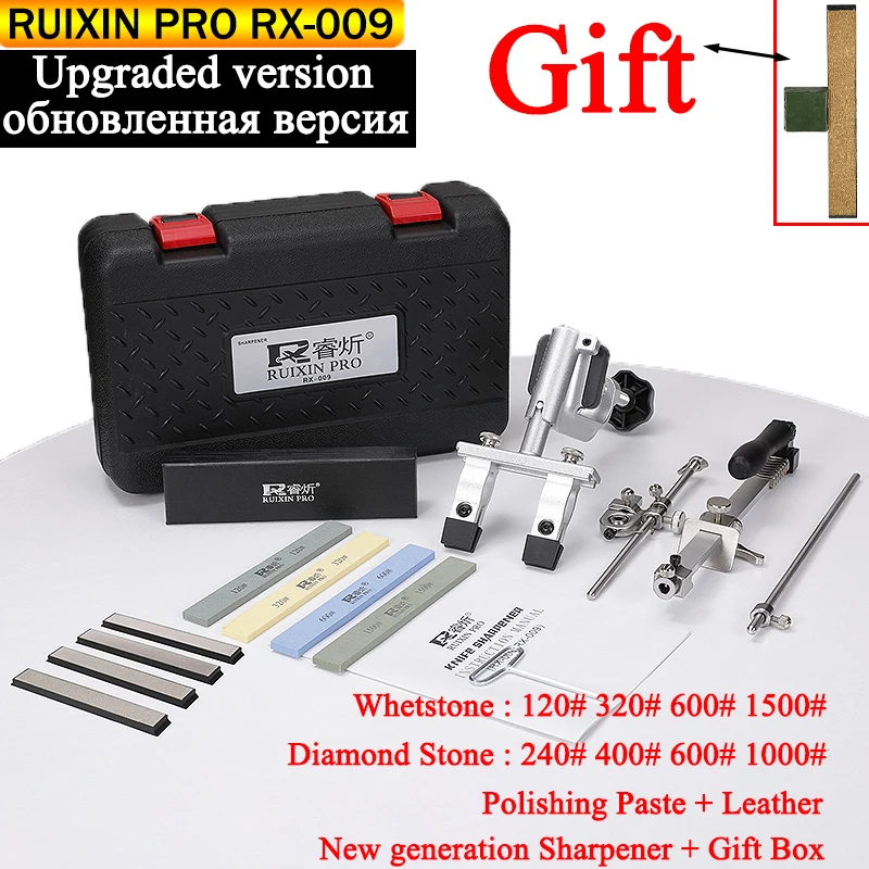 RUIXIN PRO RX 009 Fixed Angle Knife Sharpener Machine Professional Diamond Bar Sharpening Stone Grinding Whetstone Kitchen Tools