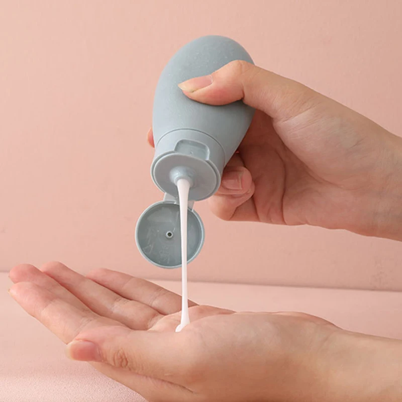 Soap Shampoo Dispenser 3Pcs/Set Refillable Liquid Container 60ml for Bathroom