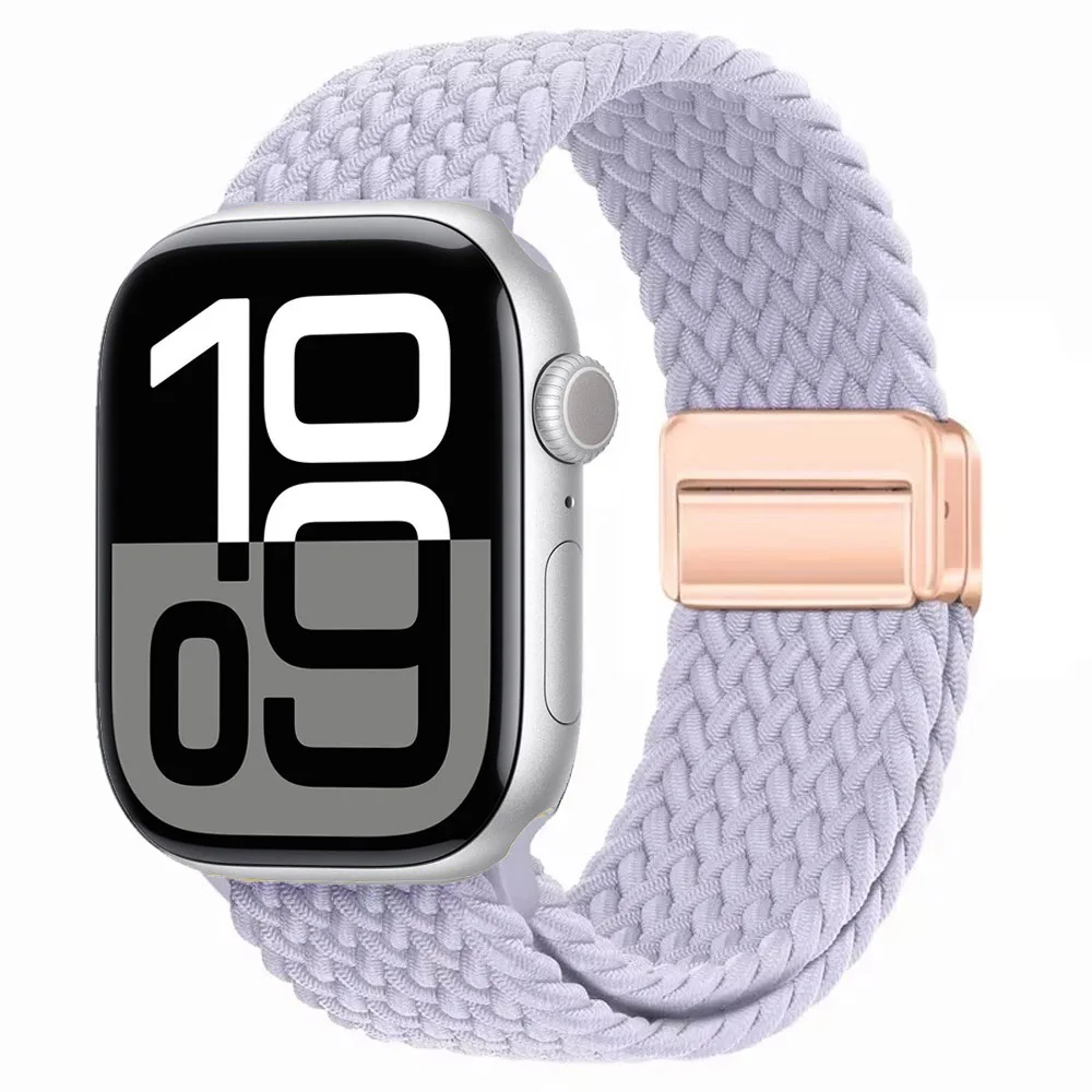 Nylon Braided Magnetic Strap for Apple Watch - Comfortable and Stylish Design