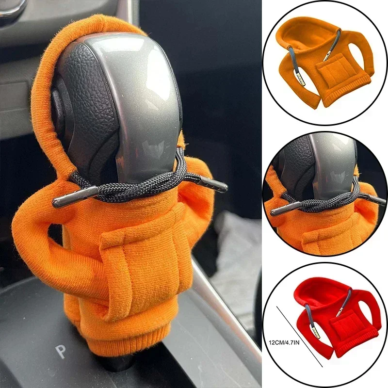 Hoodie Car Gear Shift Cover Fashion Gearshift Hoodie Car Gear Shift Knob Cover Manual Handle Gear Sweatshirt Change Lever Cover