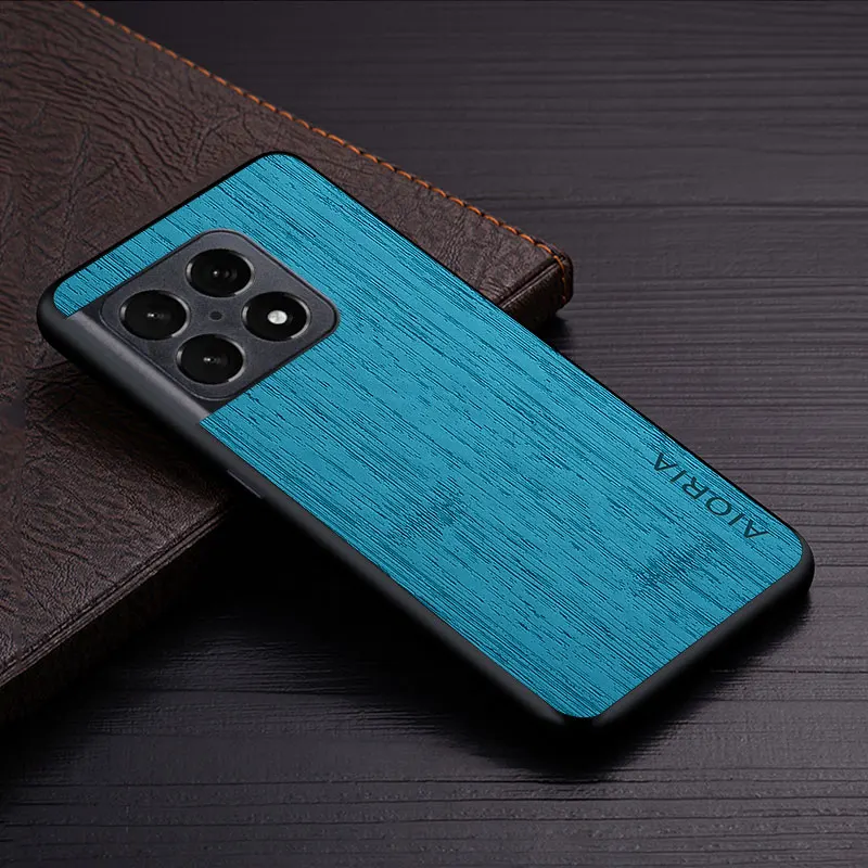 Phone Case Leather Phone Case Leather Case Case for Oneplus 10 Pro 10T 5G funda bamboo wood pattern Leather phone cover Luxury coque for oneplus 10 pro case capa