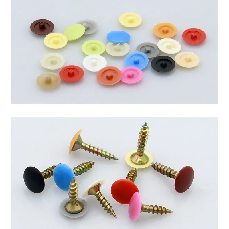 Screw Cap Covers Plastic for Phillips Screws Head Waterproof Screw Covers Nuts Flat head Phillips Decorative Cover Hardware 12mm