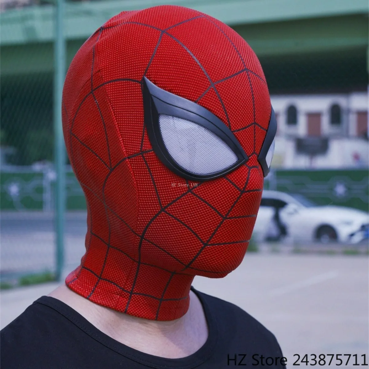 フルヘッドPS4スパイダーマンマスク（目一対付き）プレイステーション4