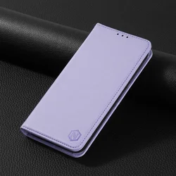 Luxurious Magnetic Flip Leather Wallet Case with Card Slot - Skin Friendly & Durable for Huawei Nova 6 SE (Lavender)