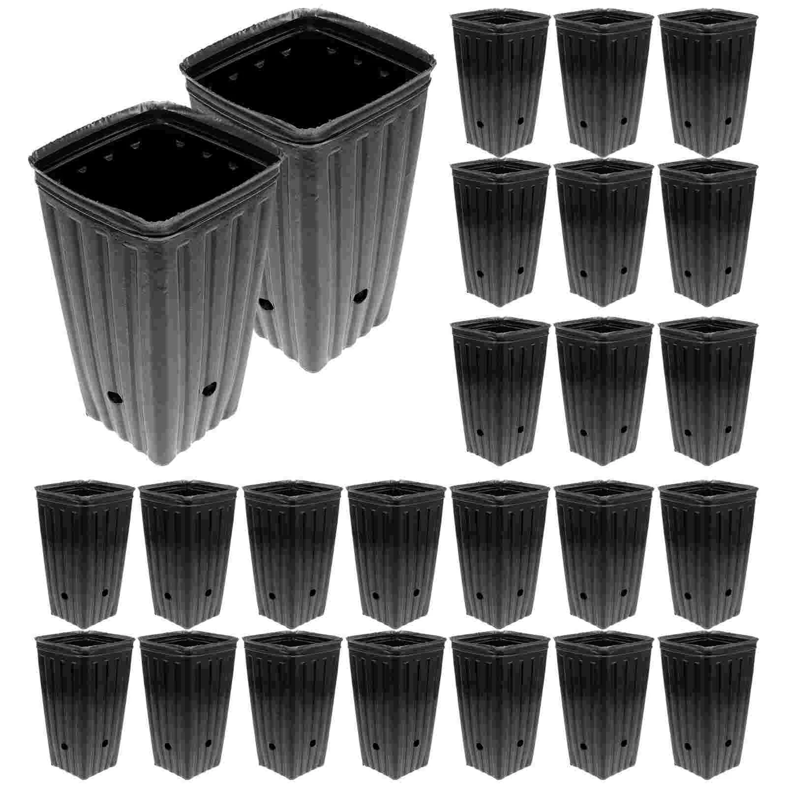 Tall Seedling Pot Garden Planting Cup Bag 30 Pcs Flower Pot