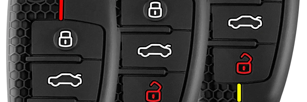 Für Audi A4 B7 A6 C5 C6 A1 A3 8P TT Q3 Q2 Q7 TTS R8 S3 S6 RS3 RS6 Zubehör Silikon Auto Schlüssel Kappen Fall Abdeckung Fob Schlüsselbund – Detail 3