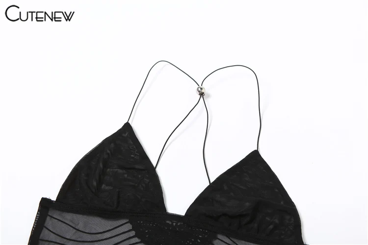 Sweet Suspender Sexy Patchwork Tank Top Women Camisole Sleeveless Slim Mesh Vest Casual Lady Streetwear New Summer