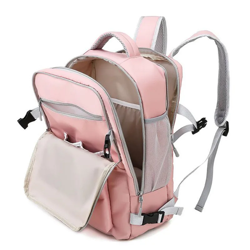 

Travel Backpack Large Diaper Bag Dry and Wet Pocket Shoes Compartment USB Charging Bottle Insulation Mother and Baby Bag