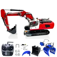 Toys 1/14 Hydraulic RC Excavator 946 3 Arms Tracked Remote Control Earth Digger Painted Finished Model Grab for Boys 2