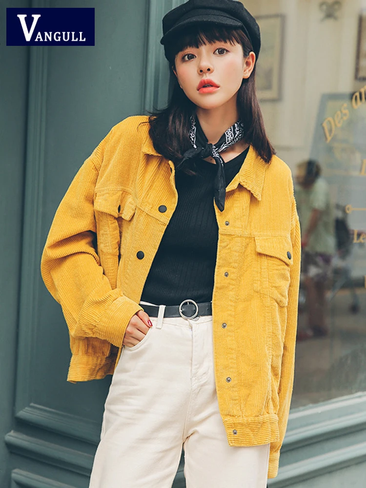 Vangull Spring Yellow Corduroy Jacket 