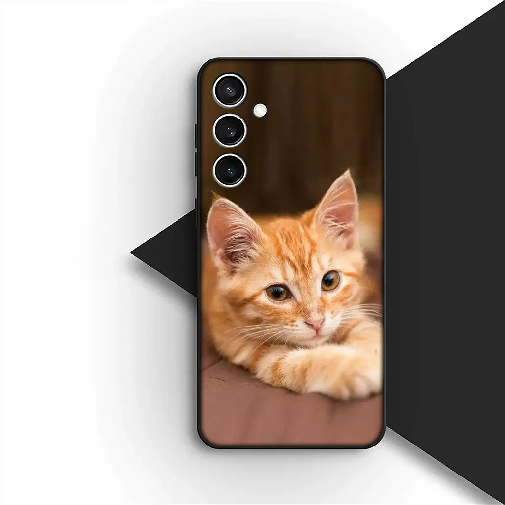 Whimsical Cartoon Cat Meow Protective Phone Case