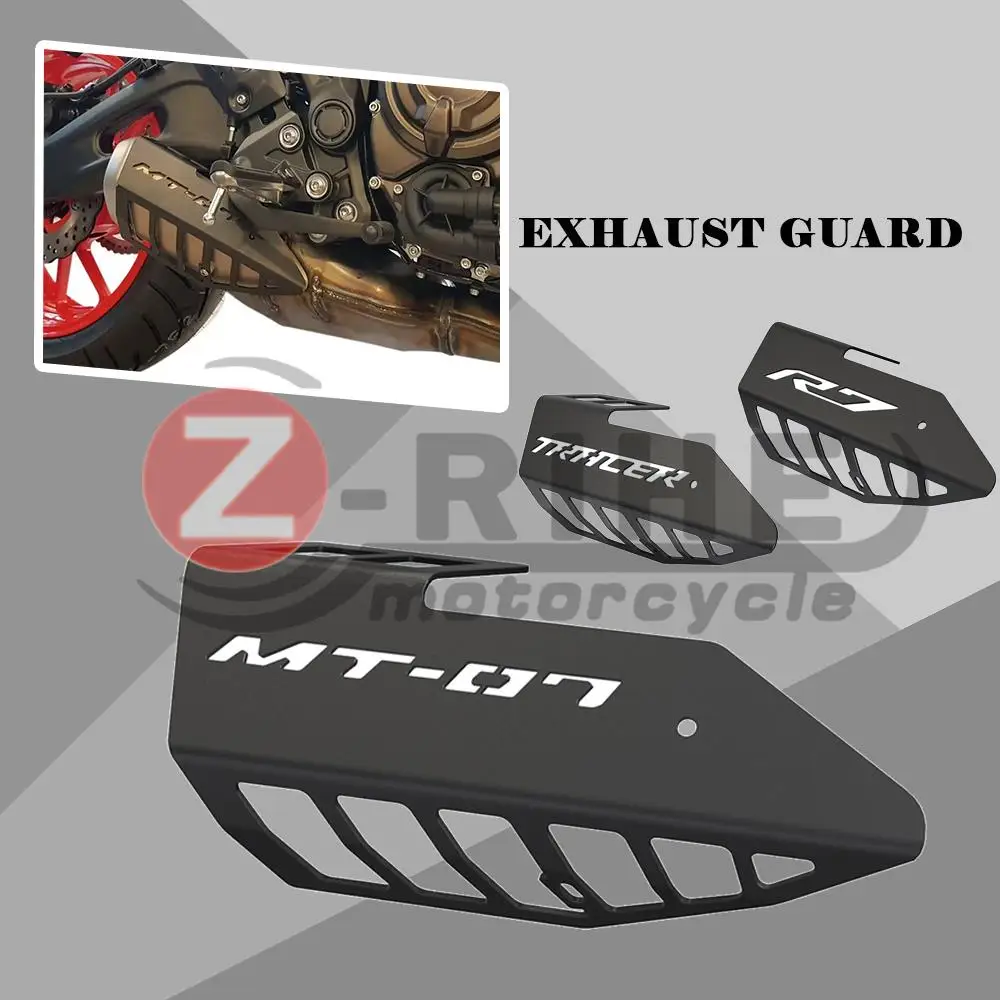 Silenziatore Di Scarico Mid Pipe Heat Shield Protector Cover Per Yamaha Yzf R7 Mt-07 Trace Mt07 Fz07 Mt Fz 07 Yzfr7 Yzf-R7 Accessori