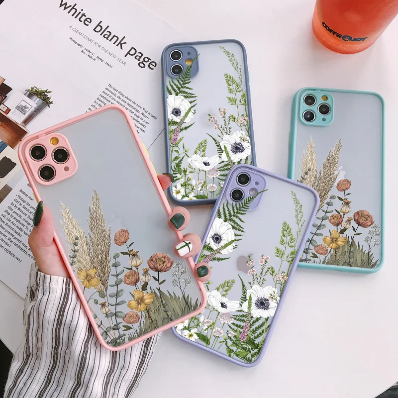 Floral Blossom Phone Case - Elegant Plant Design Back Cover