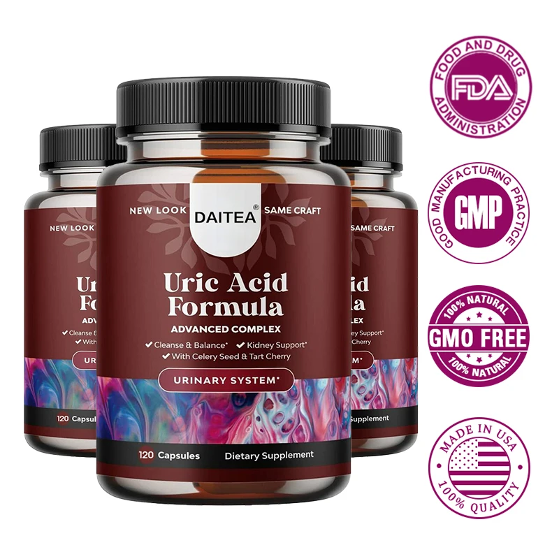 Vegetarian Uric Acid Cleanse and Detox Daily Kidney Cleanse and Uric Acid Support For Adults Joint Kidneys For Men Women