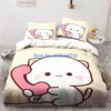 Bubu Dudu Cartoon Cute Bear Kawaii  Duvet Cover Set 3D Print Comforter Cover Bedclothes for Boy Girl Bedding Sets Bedroom Decor 6