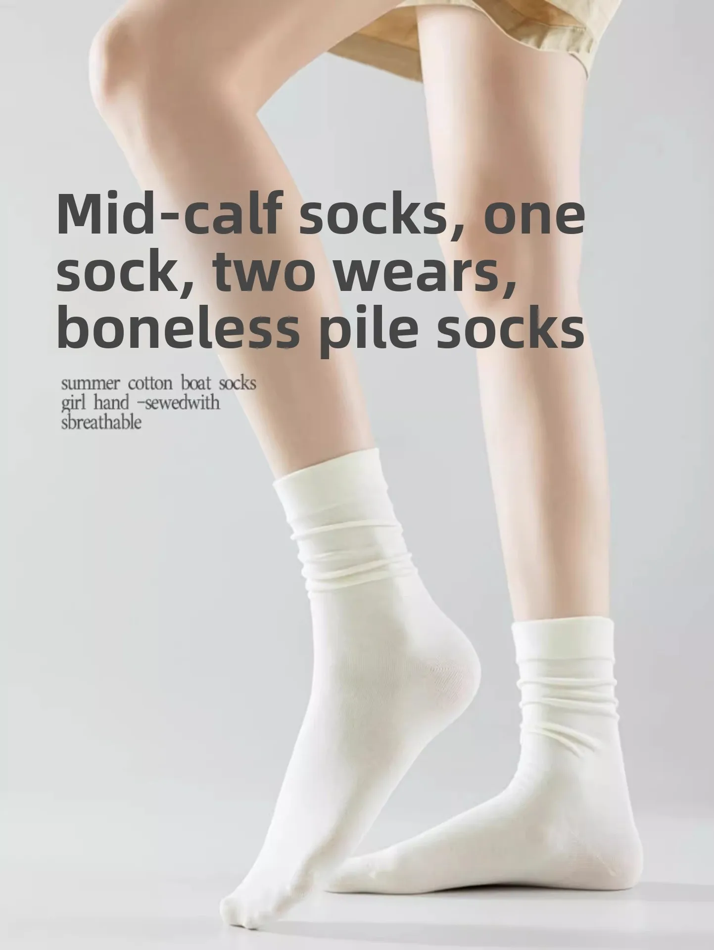 5 Paar antibakterielle Baumwoll-Socken für Damen, geruchshemmend, atmungsaktiv, schweißabsorbierend, weiche Heimsocken, vier Jahreszeiten, Neu 2026 – Detail 2