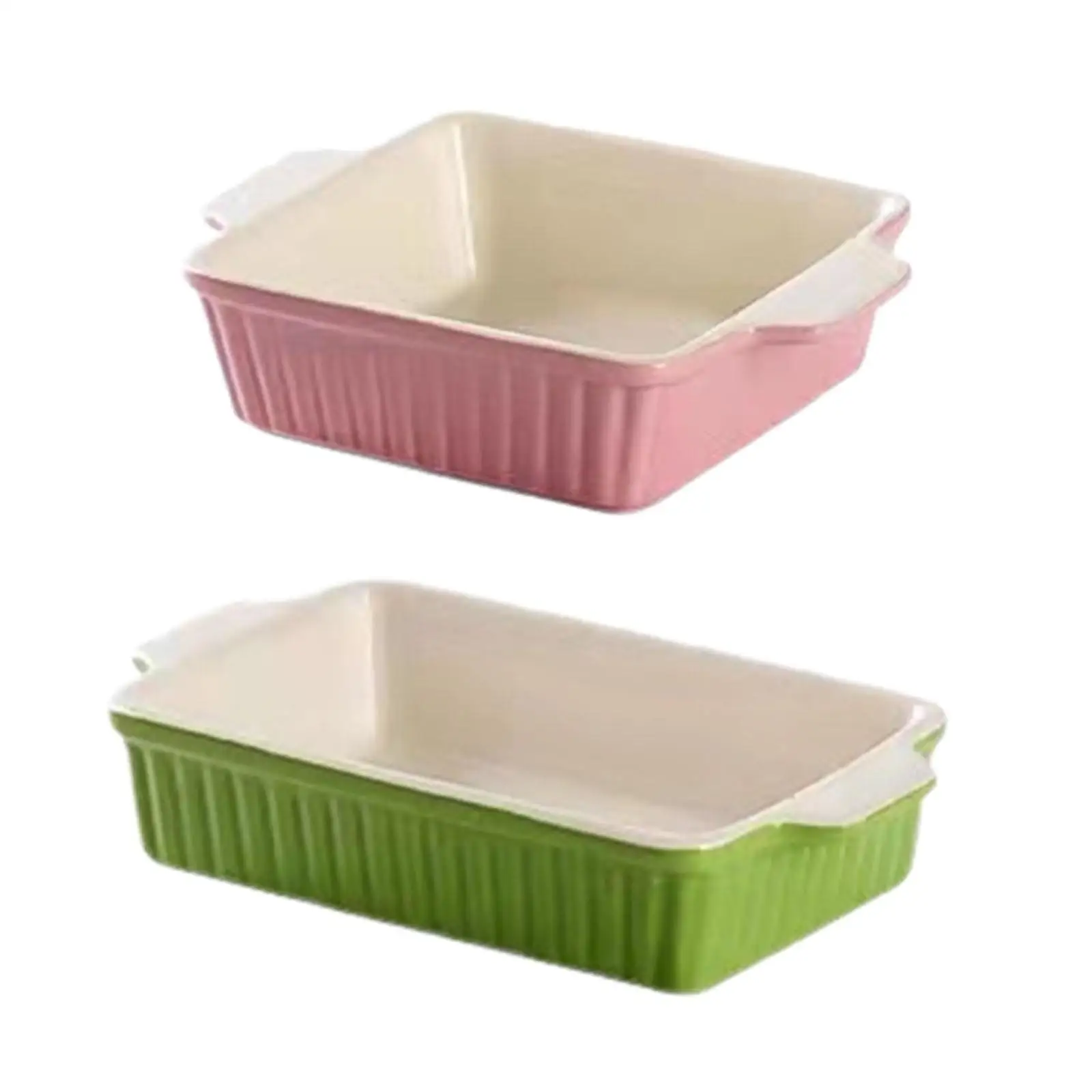 Dining Dish Baking Tray Set Ceramic Baking Dish Casserole Dishes for Oven for Kitchens Daily Use Banquet