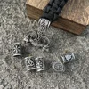Nostalgia Thor Hammer Mjolnir Rune Ansuz God Odin Goat Ram Amulet Viking Bracelet Men Women Paracord Beads Vikingos Accesorios 5