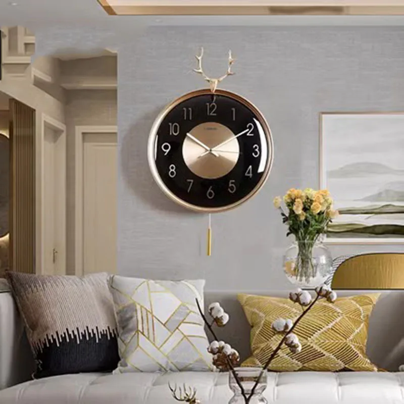 Fancy Silent Digital Wall Clock Estetico Unico Orologio Da Parete In Metallo Nordico Design Moderno Orologio Da Parete Mobili Da Soggiorno