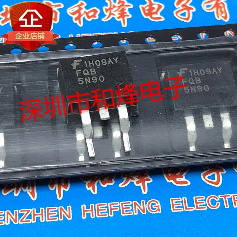 

5PCS-10PCS FQB5N90 TO-263 900V 5A NEW AND ORIGINAL ON STOCK