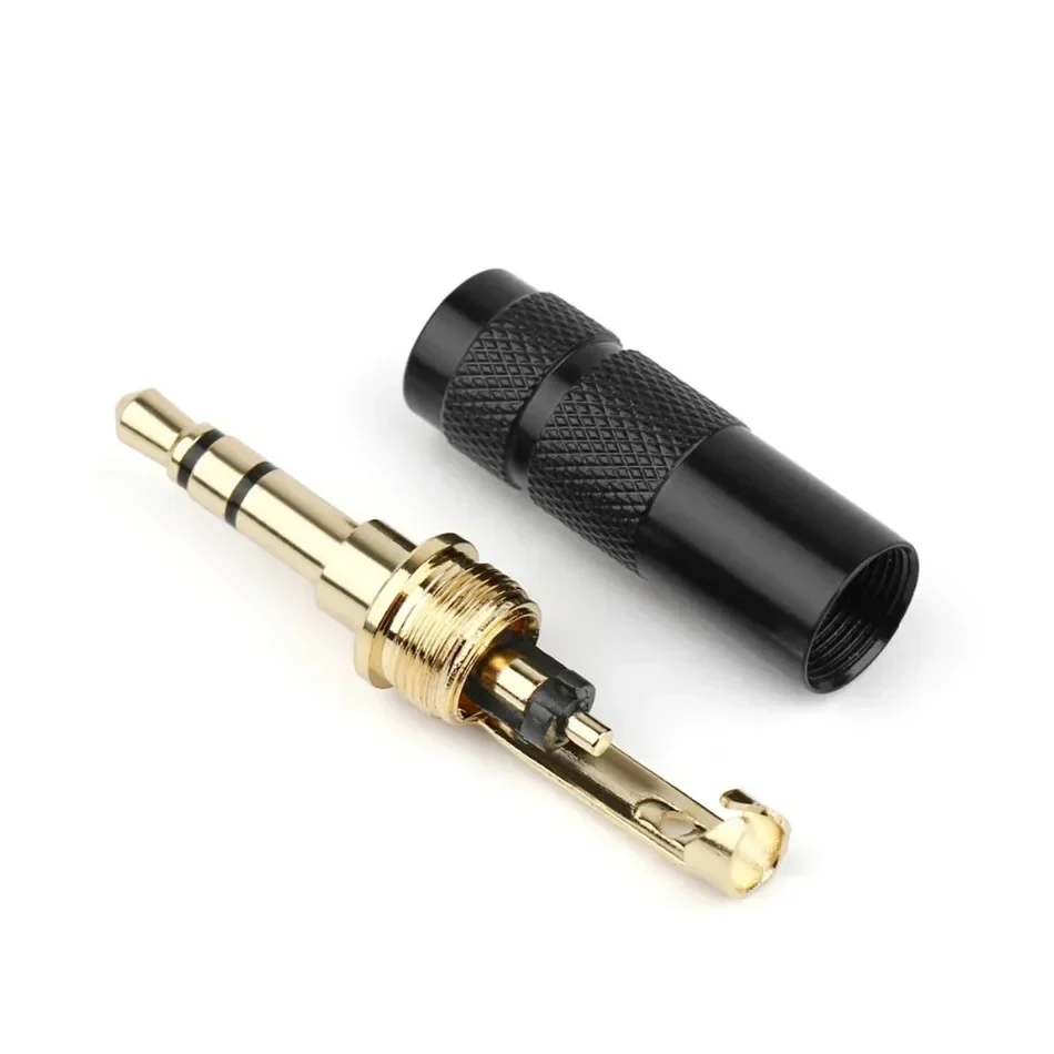 DIY 3.5mm 잭 오디오 플러그 3 4 극 스테레오 3.5 이어폰 잭 스피커 터미널 납땜 5.8mm Hifi 헤드폰 업그레이드 케이블