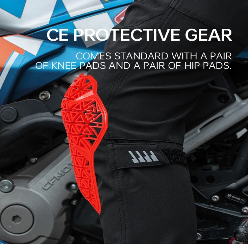 SFK 남성용 라이딩 바지 여름 통기성 블랙 오토바이 바지 CE 보호 장비 액세서리가 포함된 새로운 방수 원단