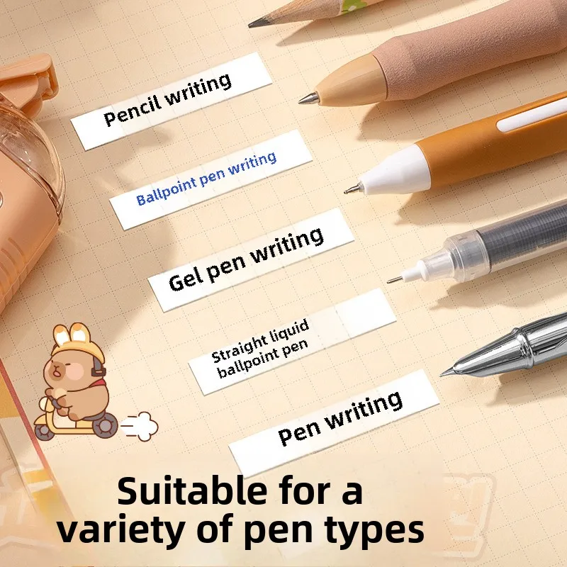 Kawaii Aesthetic Stationery Back To School Supplies Capybara Correction Tape Corrector School Accessories Equipment Cute Things