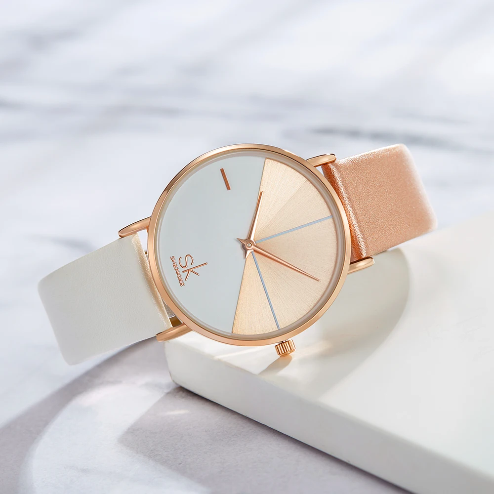 Elegant Women's Luxury Leather Quartz Watch – Fashionable Timepiece