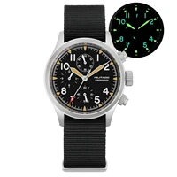 Militado VK61 VK67 montre chronographe à Quartz 39mm 316L boîte en acier inoxydable 3 cadran étanche 100M montre militaire multifonction 2