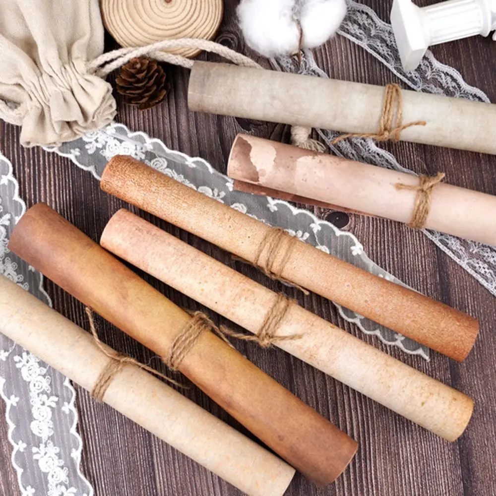 50장 빈티지 문구류 필기용지 간단한 그림용지 인쇄용지 더 두꺼운 양면 해적 스크롤