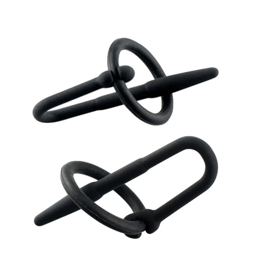 Silicone Urethral Catheter Dilator Sounding Urethral Plug Glans Ring Prostate Glans Stimulation Penis Plug Sex Toys For Men