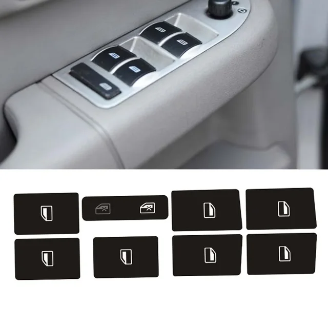 Car Window Air Conditioner Switch Button Repair Sticker For A2 1996-2003 Car Interior Replacement Parts 3