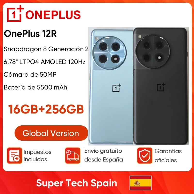 OnePlus 12R téléphone portable Snapdragon 8 Gen 2 6.78 