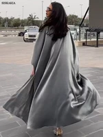 Kimono Abayas for Women Modest Muslim Moroccan Dubai Fashion 2