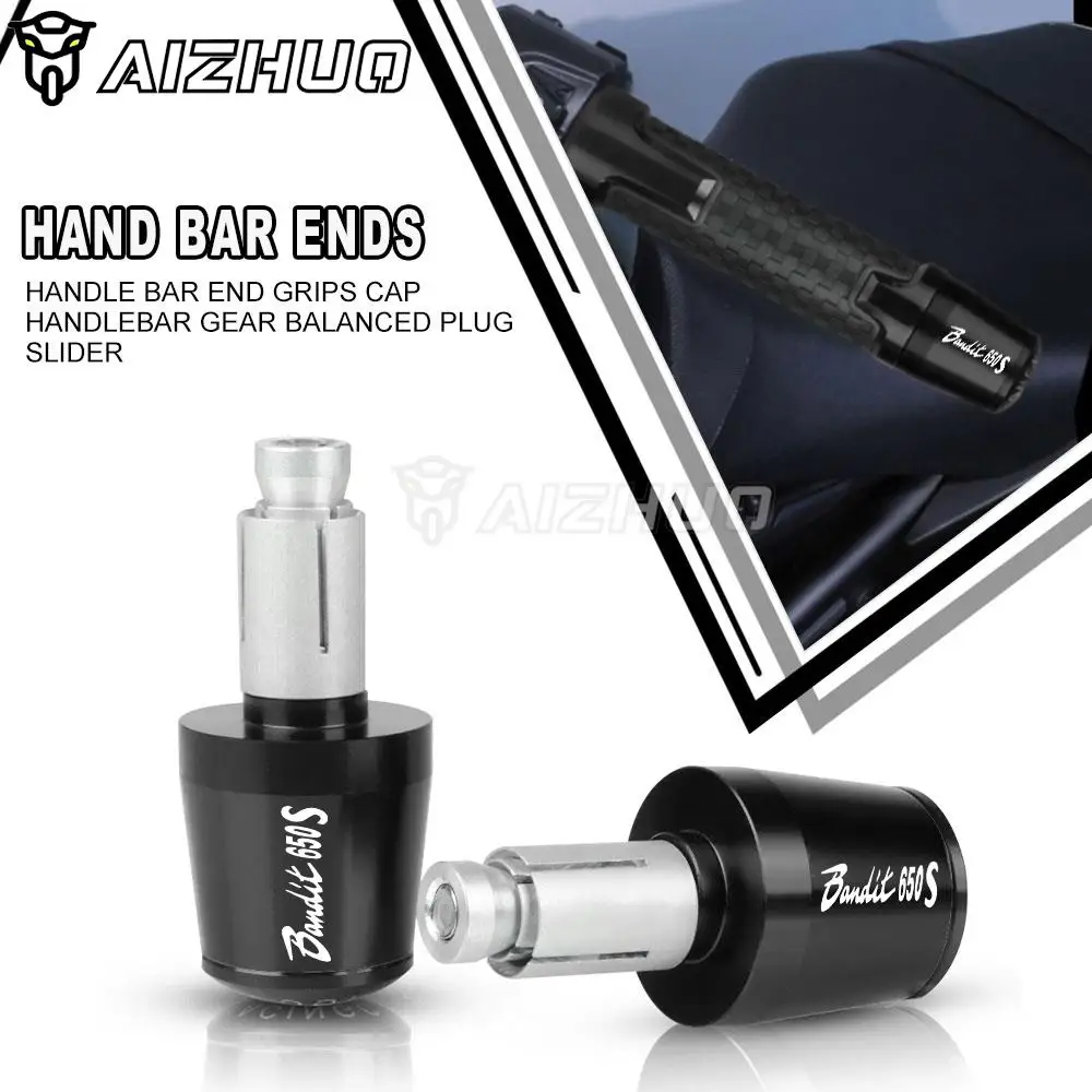 

Motorcycle Handlebar Grips Silder Plugs Caps Anti Vibration Silder Plug For Suzuki Bandit 650 S 2007-2016 GSF650 2015 2014 2013