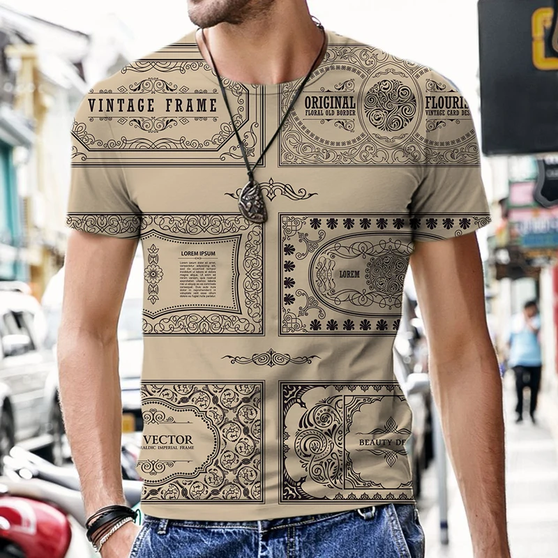 

Men's T-shirts Harajuku Funny Casual Tees O-Neck 3D Print Tops Fashion Breathable Male Style Oversized Short Sleeve Cool Loose