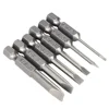 1X 50mm Magnetic Screwdrivers Bits Flat Head Slotted Tip Electric Power Repair Hand Tool SL 2 2.5 3 4 5 6 Alloy Steel 2mm-6mm 6