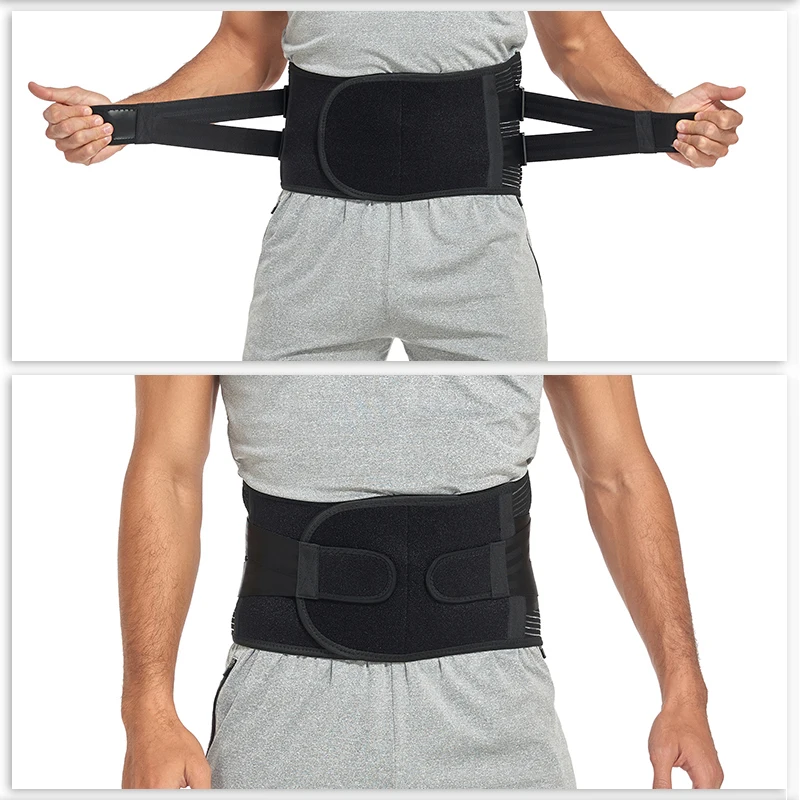 Men Waist Trainer Body Shaper Belt Sweat Slimmer Belly Tummy Control Waist Cinchers With Steel Bone Back Support Workout Bands