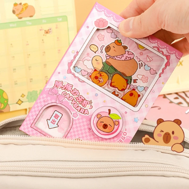 Capybara Shake Notebook – interessantes Dekompressionsmaschinen-Notizbuch, tragbar mit farbigen Innenseiten – Detail 11