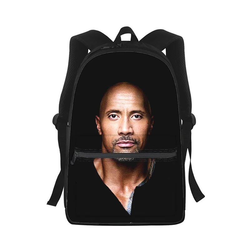 Dwayne Douglas Johnson Men Women Backpack 3D Print Fashion Student School Bag Laptop Backpack Kids Travel Shoulder Bag