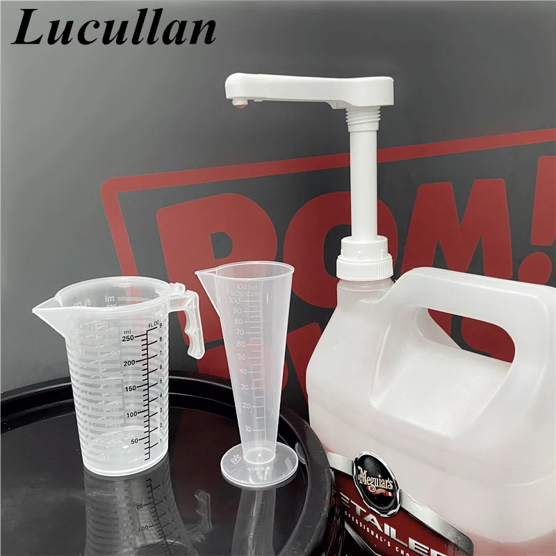 Lucullan Dispenser per pompa da gallone per la cura dell'auto per bottiglie a prova di perdite per strumenti di subpacchetto liquido per brocca di vetro in plastica