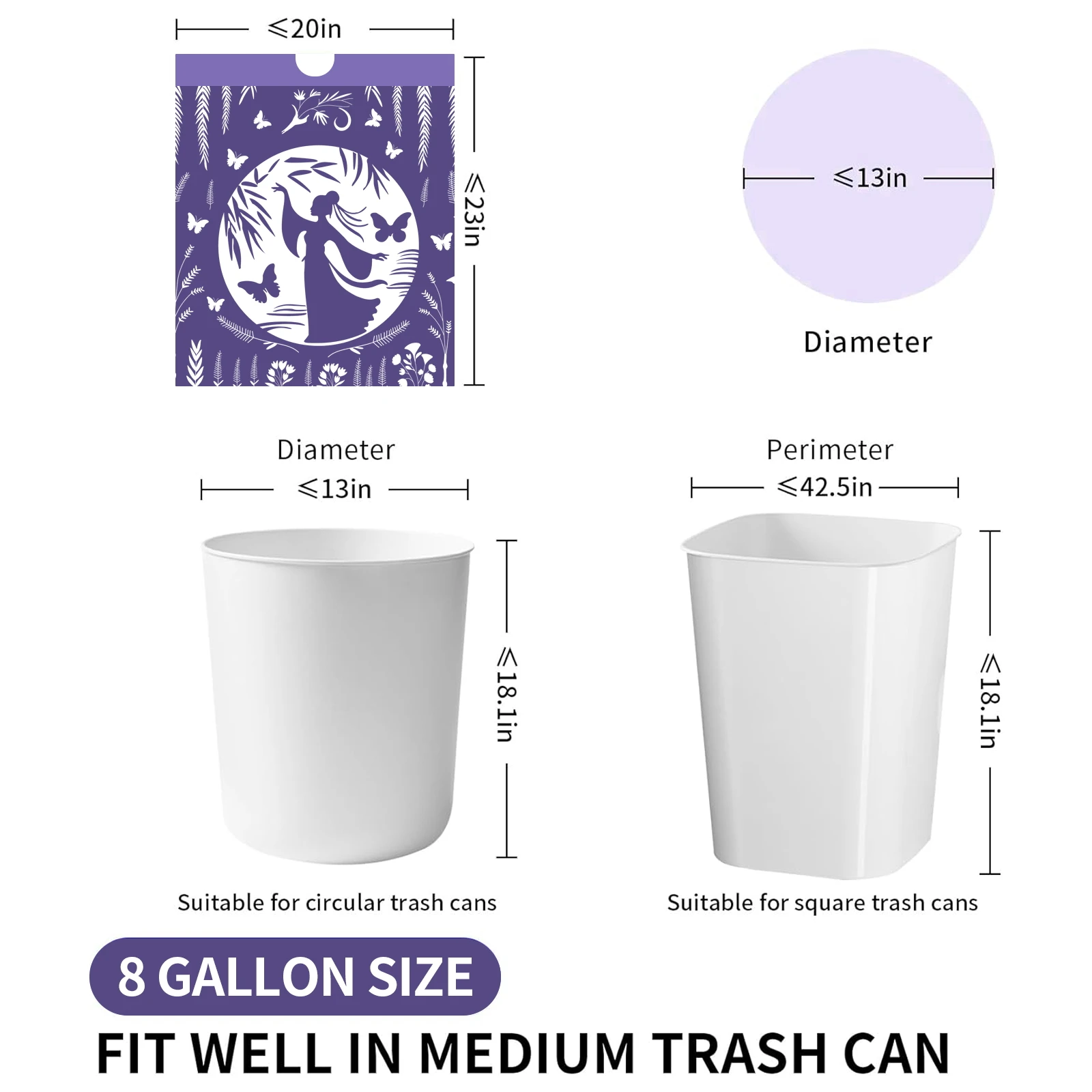 Thick Hand-Held Garbage Bag Household Large Plastic Tear-Free Drawstring Kitchen Waste Deodorization Mosquito Proof 6