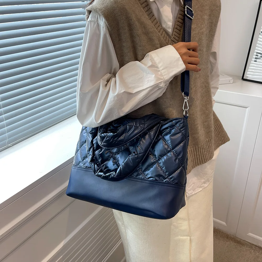 Chanel Large Blue Black Gabrielle Bag - Vintage Lux