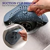 Shower Drain Hair Catcher Drain Cover Bathroom Tub with Suction Cup 5.9 Inches Silicone Sink Strainer Suit for Bathtub, Kitchen 4