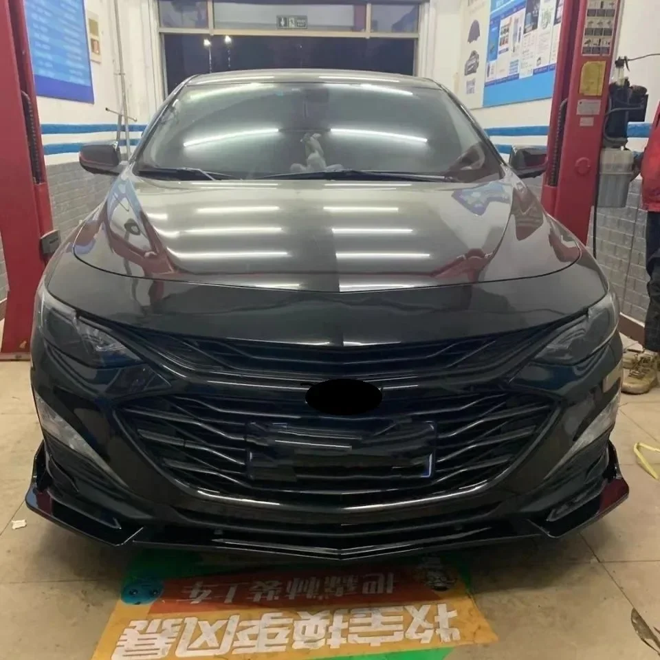 For Chevrolet Malibu XL 2016-2021 Front Bumper Lip Spoiler Lower Blade Splitter Combat Front Shovel Body Exterior Refit Kit