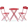 Indoor/Outdoor 3-Piece Bistro Set Folding Table and Chairs Patio Seating 1