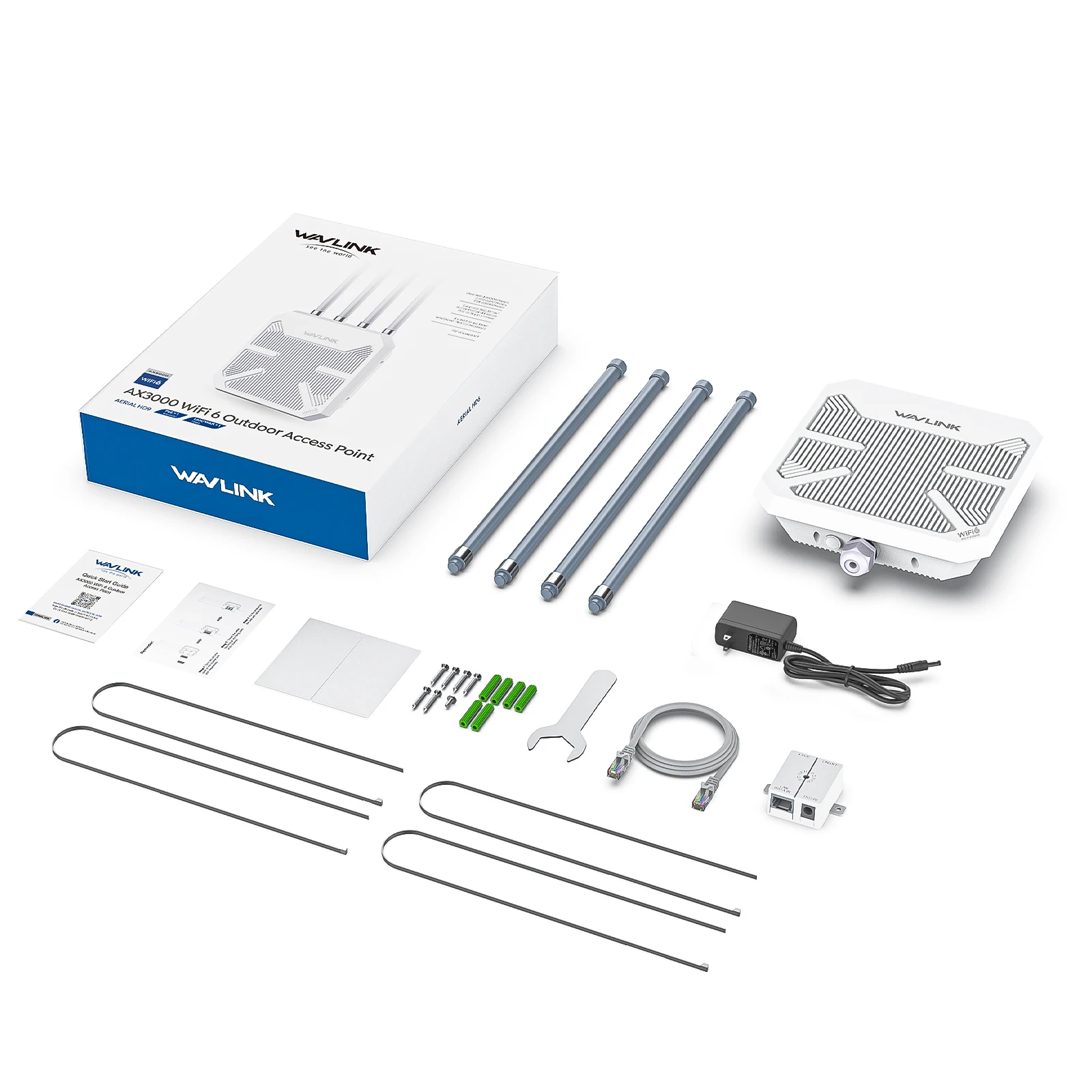 WAVLINK ハイパワー AX1800/AX3000 WiFi6 屋外メッシュルーター/AP