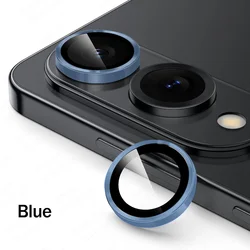 Premium Edge Case with HD Camera Protector and 3D Glass Lens Accessories - S25 Edge (Blue 05)