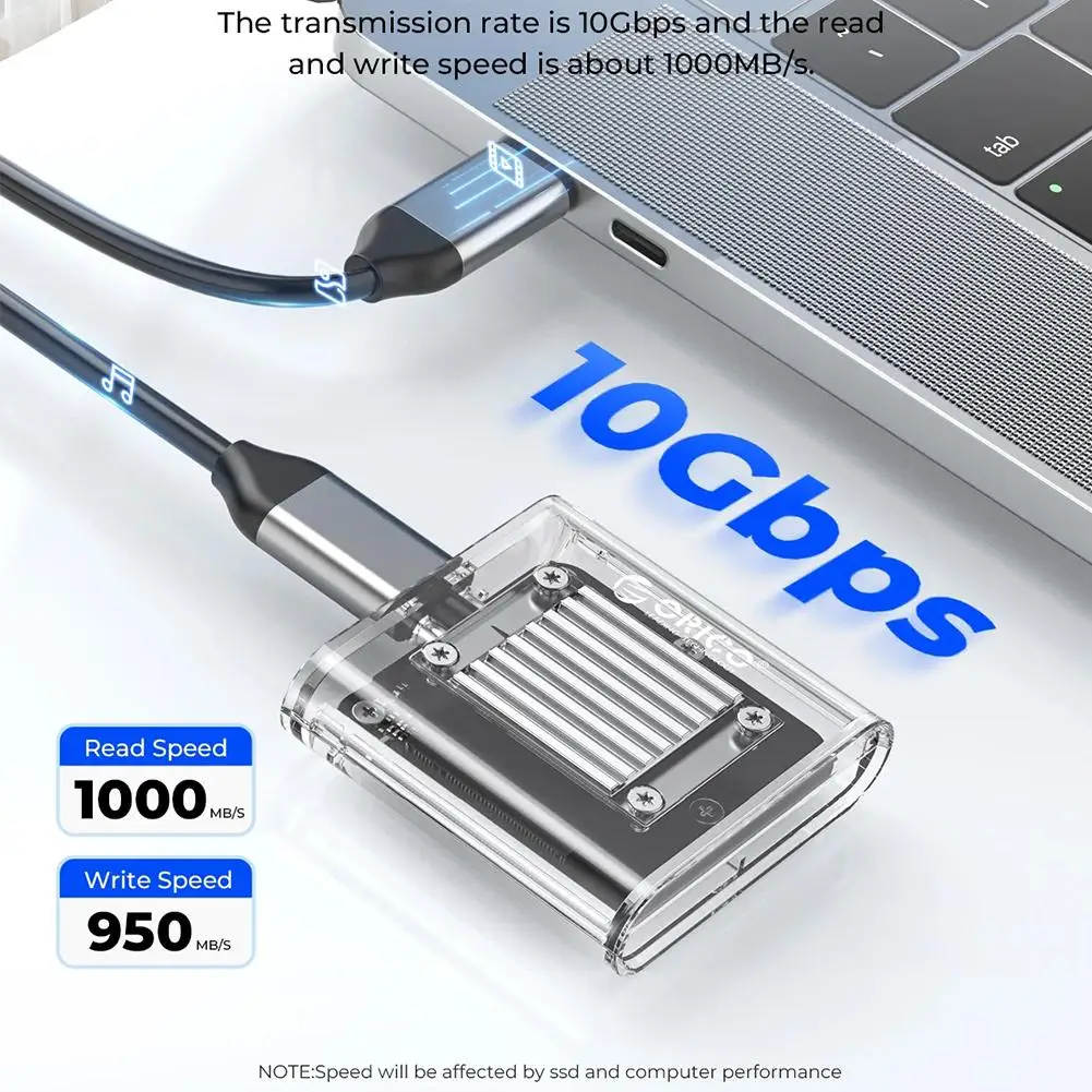 M.2 SSD Nvme SSD 인클로저 도구 무료 10gbps M.2-Pcie C 투명 어댑터, 외부 USB 지지대 2230 유형 N2y3
